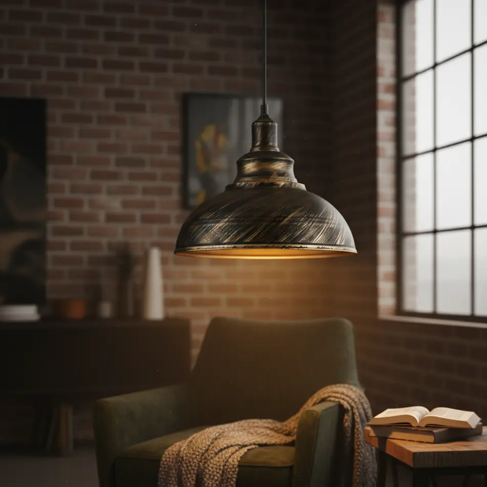 Lampa wisząca Ekerö z metalowym kloszem do salonu, jadalni lub kuchni Lampy24