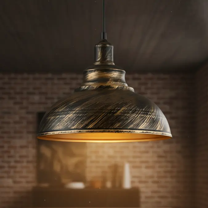 Lampa wisząca Ekerö z metalowym kloszem do salonu, jadalni lub kuchni Lampy24