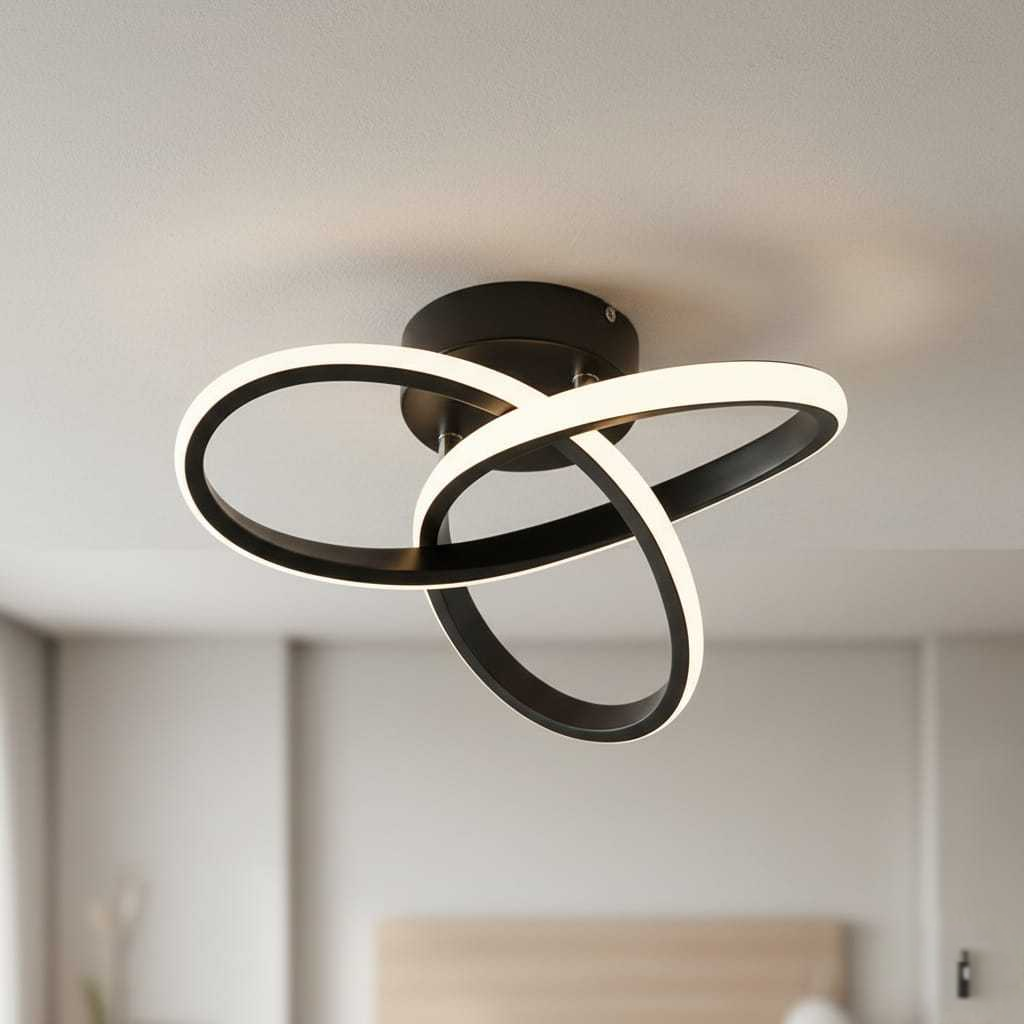 Lampa sufitowa LED Alaric w stylu minimalistycznym do salonu lub sypialni Lampy24