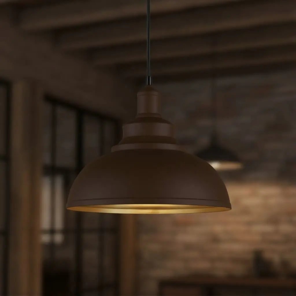 Lampa wisząca Ekerö z metalowym kloszem do salonu, jadalni lub kuchni Lampy24