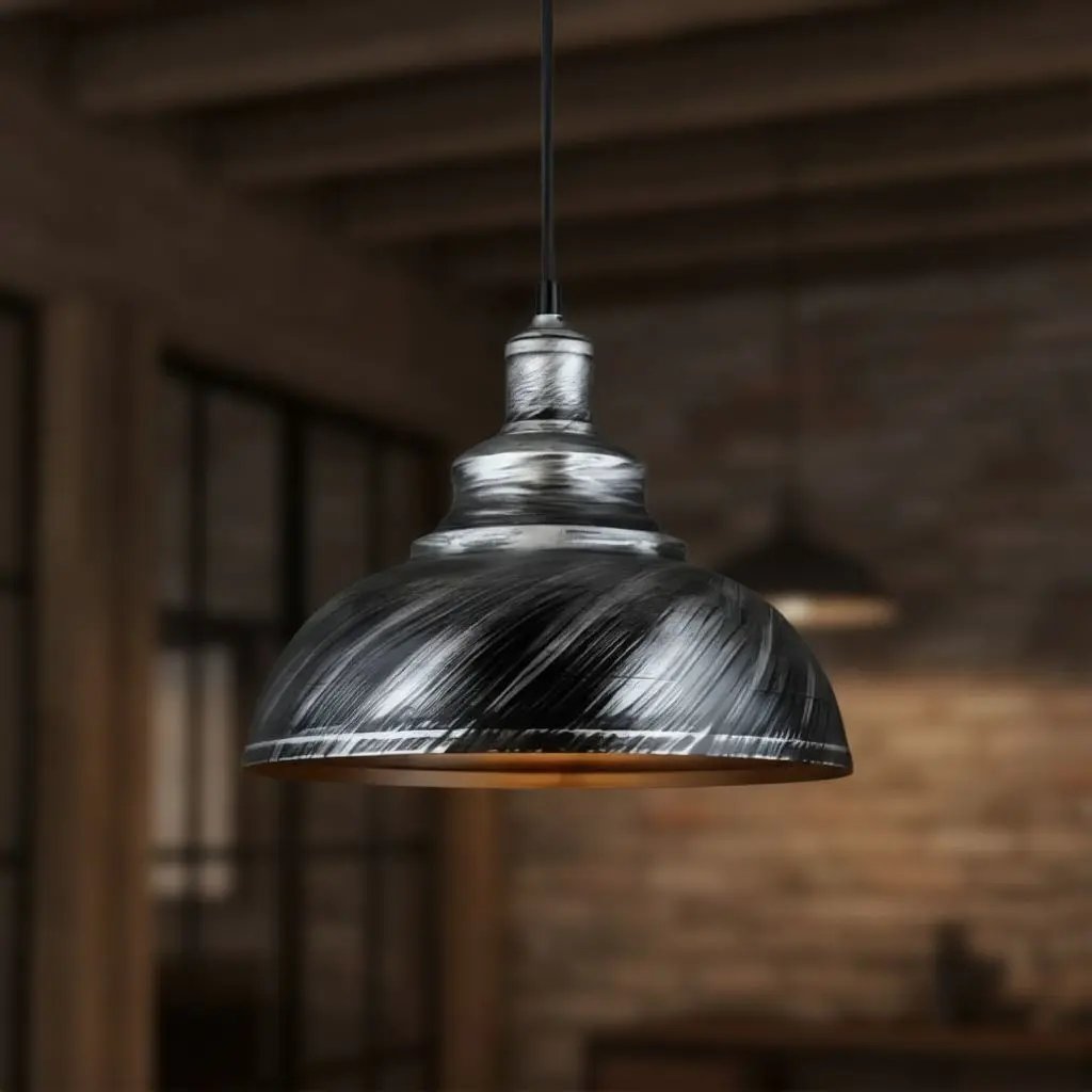 Lampa wisząca Ekerö z metalowym kloszem do salonu, jadalni lub kuchni Lampy24